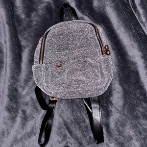 sparkly mini backpack.